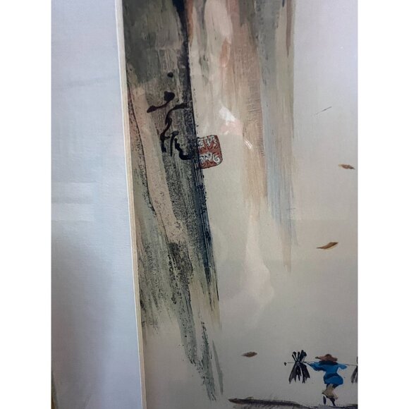 Tyrus Wong Framed VTG Watercolor Prints a Trio of Seasons, Disney Famed Artist - Picture 10 of 10